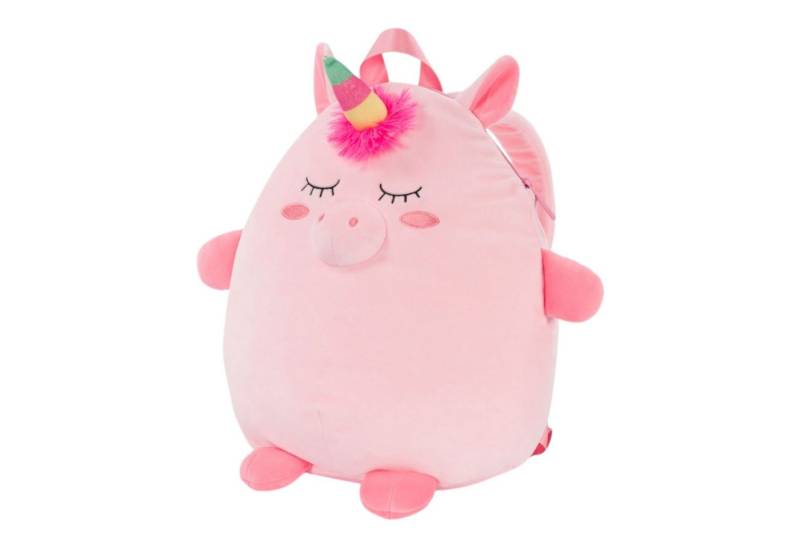 NOXXIEZ Rucksack Einhorn Kuschel-Rucksack für Mädchen - Unicorn Kinderrucksack von NOXXIEZ