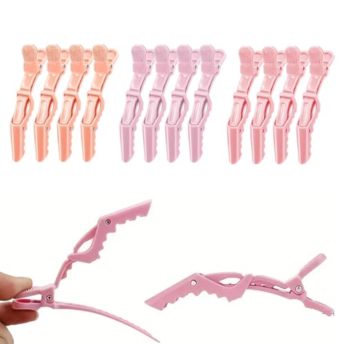12 Stück Krokodil-Haarspangen, Abteilklammern Friseur, Hair Clips for Women von NOXYZA