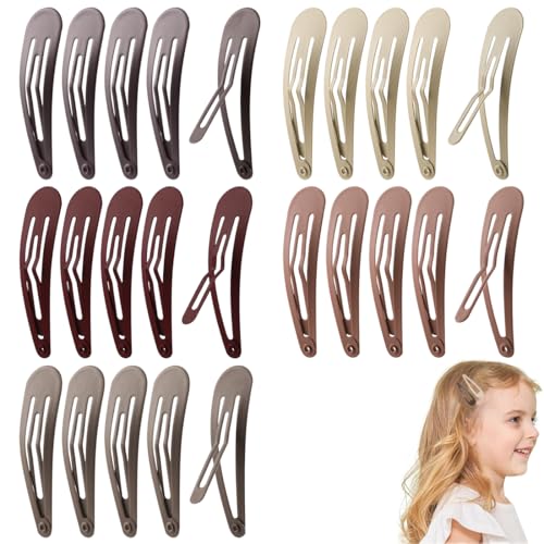 30 Stk Haarspangen, 5 cm Haarspangen Mädchen, Haarspangen Kinder (Mehrfarbig) von NOXYZA