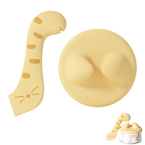 Deckel und Löffel für Katzenfutter, Tierfutter-Dosendeckel, BPA-freie Silikonhülle für Tiernassfutter, Tierfutterdosen Mehrweg Deckel, Universal Silikon Deckel für Katzen-und Hundefutterdosen von NOXYZA