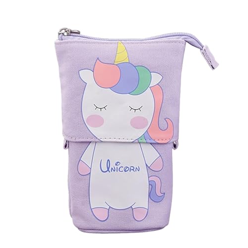 Federmäppchen Reißverschluss, Teleskopisch Mäppchen, 2-in-1 Standmäppchen, Federtasche Mädchen, Schüttelpenal Teenager, Schulmäppchen, Stifteköcher für Teenager Schülerin von NOXYZA