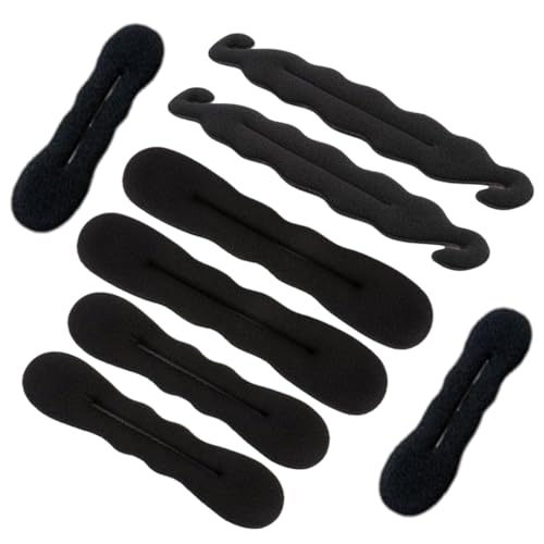 Haare Frisuren Set,8 Stück,Duttkissen,Dutt Maker,Haarknotenmacher Haar Styling Donut Brötchen,Haar Zubehör Styling Set,Hair Loop Tool Kit DIY Style Mädchen Frauen von NOXYZA