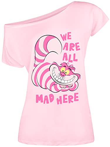 Alice im Wunderland Pink Madness Damen Loose-Shirt lightpink, Größe:XL von NP Nastrovje Potsdam