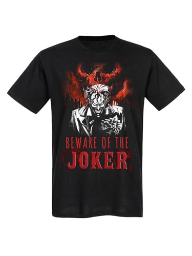 Batman World Burn T Herren T-Shirt schwarz, Größe:3XL von NP Nastrovje Potsdam