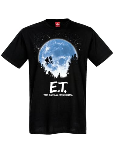 E.T. der Außerirdische Moon Herren T-Shirt schwarz, Größe:S von NP Nastrovje Potsdam