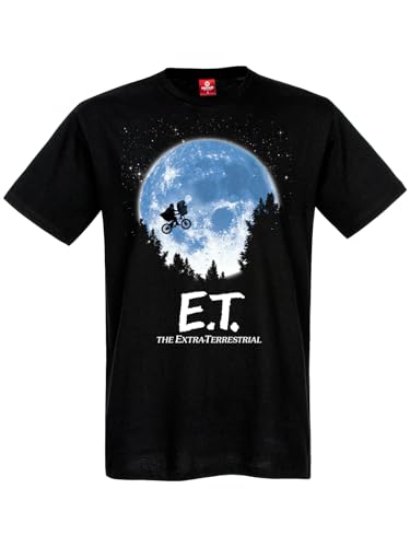 E.T. der Außerirdische Moon Herren T-Shirt schwarz, Größe:XXL von NP Nastrovje Potsdam