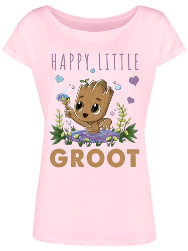 Guardians of The Galaxy Happy Little Groot Damen Loose-Shirt lightpink, Größe:XXL von NP Nastrovje Potsdam