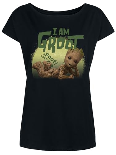 Guardians of The Galaxy Poot! Poot! Damen Loose-Shirt schwarz, Größe:S von NP Nastrovje Potsdam