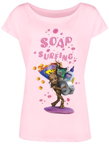 Guardians of The Galaxy Soap Serving Damen Loose-Shirt lightpink, Größe:XXL von NP Nastrovje Potsdam