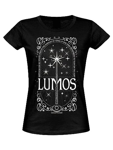 Harry Potter Lumos Damen T-Shirt schwarz, Größe:XXL von NP Nastrovje Potsdam