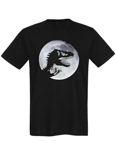 Jurassic Park Moonlight Herren T-Shirt schwarz, Größe:L von NP Nastrovje Potsdam