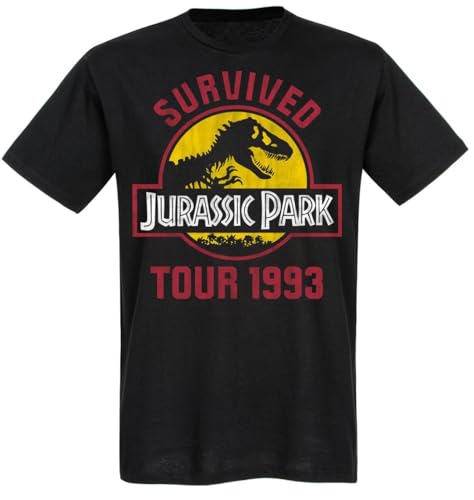 Jurassic Park Survival Tour Herren T-Shirt schwarz, Größe:XXL von NP Nastrovje Potsdam