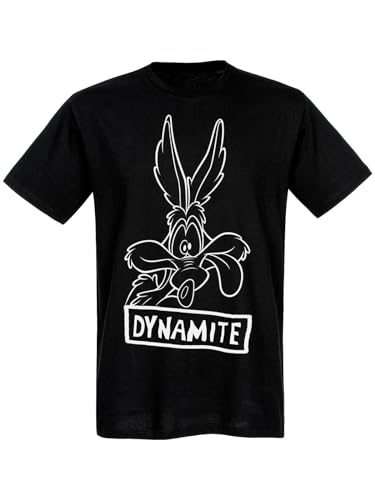 Looney Tunes Coyote Dynamite Herren T-Shirt schwarz, Größe:L von NP Nastrovje Potsdam