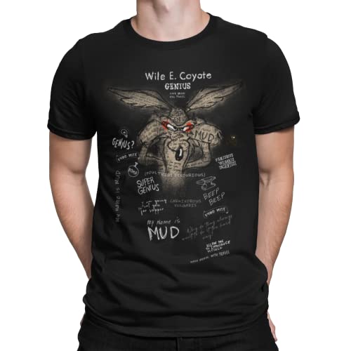 Looney Tunes Coyote Herren T-Shirt Black-WHT, Größe: L von NP Nastrovje Potsdam