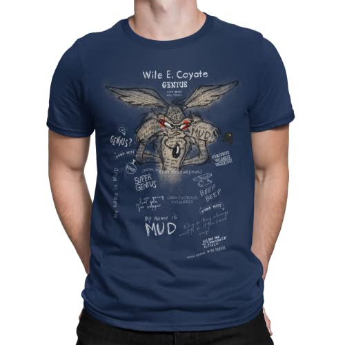 Looney Tunes Coyote Herren T-Shirt Navy-WHT, Größe: 2XL von NP Nastrovje Potsdam