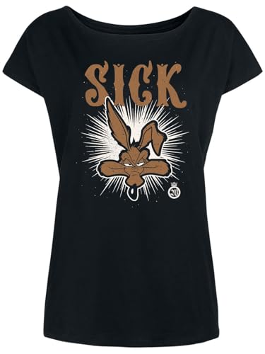 Looney Tunes Sick Damen Loose-Shirt schwarz, Größe:M von NP Nastrovje Potsdam