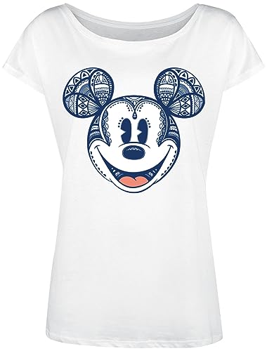 Mickey & Minnie Mouse Tribal Loose Shirt Female Weiss, Größe:M von NP Nastrovje Potsdam