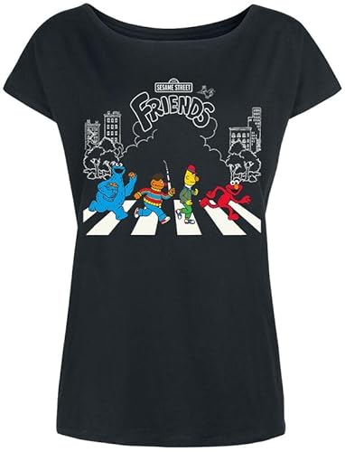 Sesamstrasse Come Together Loose Shirt Female schwarz, Größe:XXL von NP Nastrovje Potsdam