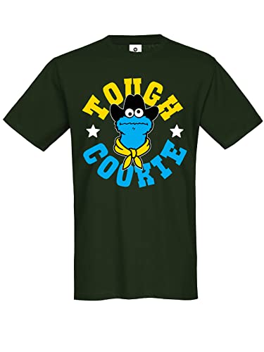 Sesamstrasse Tough Cookie T-Shirt Male Oliv, Motiv einseitig, Größe:L von NP Nastrovje Potsdam