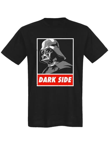 Star Wars Dark Side Alarm Herren T-Shirt schwarz, Größe:M von NP Nastrovje Potsdam