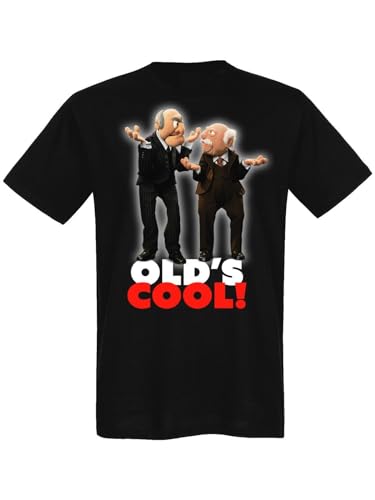 The Muppets Waldorf & Statler Old's Cool Herren T-Shirt schwarz, Größe:M von NP Nastrovje Potsdam