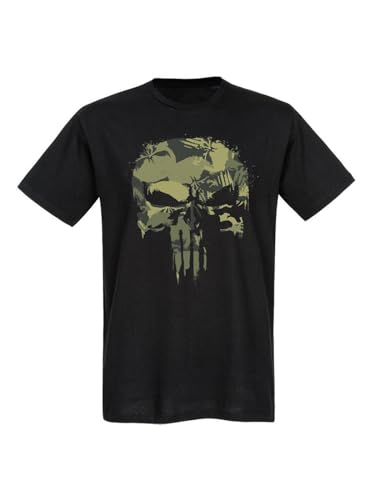 The Punisher Camouflage Herren T-Shirt schwarz, Größe:L von NP Nastrovje Potsdam