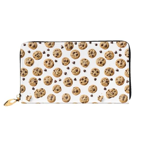 NPOREJKNGF Stilvolle Geldbörse aus Leder mit mehreren Kartenfächern, Münzfach mit Reißverschluss und Ausweisfenster, Schwarz , Einheitsgröße von NPOREJKNGF