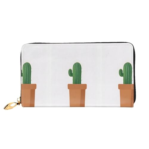 NPOREJKNGF Stilvolle Ledergeldbörse für modisch bedruckte Geldbörse mit mehreren Kartenfächern, Münzfach mit Reißverschluss und Ausweisfenster, Schwarz , Einheitsgröße von NPOREJKNGF