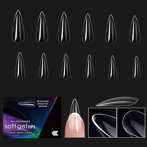 1 Box Weiche Gel Spitzen Zum Aufdrücken Der Nägel Vollständige Abdeckungen Zum Aufkleben Der Nägel Transparente Künstliche Nägel Weiche Gel Nagel Spitzen Für Frauen von NPXUAMTJ