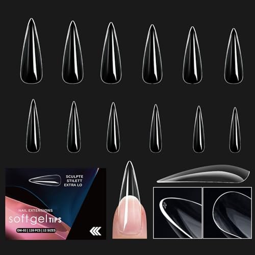 1 Box Weiche Gel Spitzen Zum Aufdrücken Der Nägel Vollständige Abdeckungen Zum Aufkleben Der Nägel Transparente Künstliche Nägel Weiche Gel Nagel Spitzen Für Frauen von NPXUAMTJ