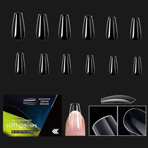 1 Box Weiche Gel Spitzen Zum Aufdrücken Der Nägel Vollständige Abdeckungen Zum Aufkleben Der Nägel Transparente Künstliche Nägel Weiche Gel Nagel Spitzen Für Frauen von NPXUAMTJ