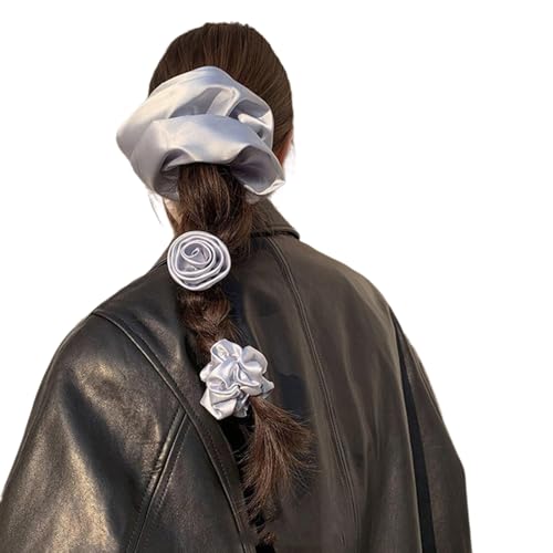 1 Stück / 3 Stück elastisches Haargummi, Pferdeschwanz, große Haargummis, verletzt das Haar nicht für Mädchen, Pferdeschwanz-Halter von NPXUAMTJ