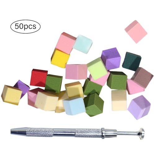 100 Pcs Nails Schwämme Mit Greifen Stift Für Frauen Mädchen Erstellen Elegante Nägel Designs Nails Pinsel Für Nails Kunst von NPXUAMTJ