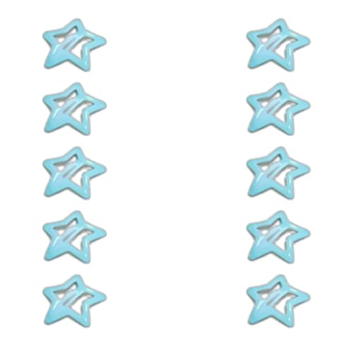 10pcs Sternform Haarnadeln Braut Fluoreszenz Sternform Spring Haarclip Hochzeit Haarclip Für Frauenponytail Haare Clip von NPXUAMTJ