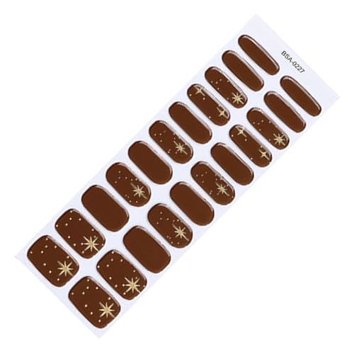 22pcs Gelnägel Aufkleber Ohne UV Lampe Erfordert Vollständige Abdeckungen Snails Gel Wraps Schnellnägel Für Jeden Anlass Nagelstreifen von NPXUAMTJ