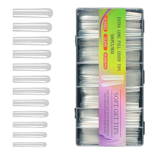 504pcs Vollständige Abdeckungen Tipps Weiche Gel Tipps Acrylnägel Klare Nägel Auf Falsches Für Frauen Transparentes Nagel Für Gelmaniküre Drücken 504pcs Vollständige Abdeckungen Tipps Weiche Gel Tipps Acrylnägel Klare Nägel Auf Falsches Für Frauen Transparentes Nagel Für Gelmaniküre Drücken von NPXUAMTJ