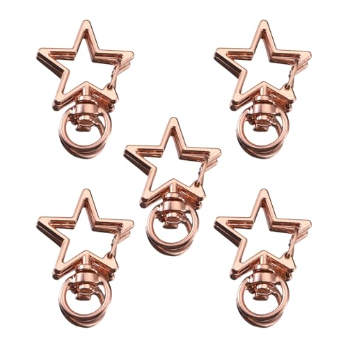5pcs Star Designs Legierung Schlüsselbeutel Trage Resistant Bag Anhänger Key Taschen Zauber Für Sichere Schlüsselbundbefestigung von NPXUAMTJ