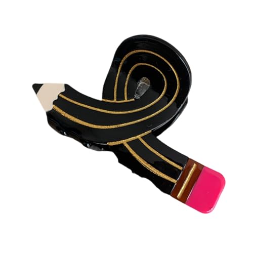 Acetat Säure Bleistift Haarklaue Starker Antislip Spring Clip Für Lehrer Ästhetische Pferdeschwanzhalter Für Frisuren Für Frisuren von NPXUAMTJ