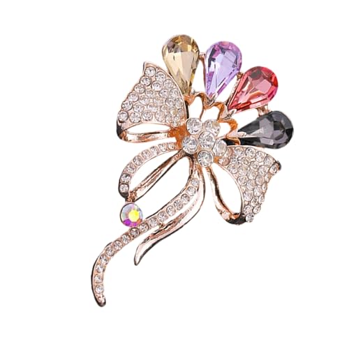 Blumenthema Brosche Multifirtional Steine Schmuck Um Alle Ensembles Zu Erhöhen Die Für Verschiedene Anlässe Geeignet Sind Funkelnde Brosche Pin von NPXUAMTJ