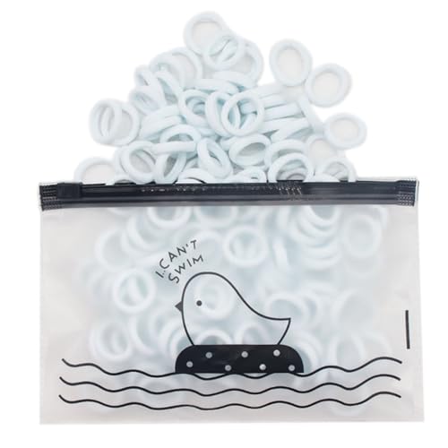 Bunte Haargummis für Damen und Mädchen, 100 Stück, elastische Haarbänder für verschiedene Looks von NPXUAMTJ