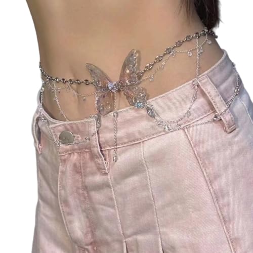 Butterfly Quasten Tassels Taillenkettenschmuck Eleganter Schmetterling Anhänger Taillenkettenschmuck Für Frauen Mit Quasten Butterfly Quasten Tassels Taillenkettenschmuck Eleganter Schmetterling Anhänger Taillenkettenschmuck Für Frauen Mit Quasten von NPXUAMTJ