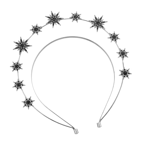 Doppelschicht Hexagon Stern Strasssteine Kopfstück Metal Hair Accessoires Haarverzierungen Für Partys Auftritte Doppelschicht Sternhaarstück von NPXUAMTJ