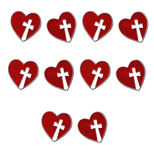 Drop Oil Crosed Heart Pin Emaelled Abzeichen Pin Mit Einfaches Verschleiß Design Für Bastel Kopfstück Kleidung Decors 10pcs Handwerksversorgung von NPXUAMTJ