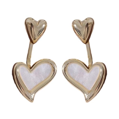 Elegante Herzförmige Mutter Der Perlen Ohrringe Komfort Passt Den Ganzen Tag Über Tragenozelzubehör Handgefertigte Schmuck Für Frauen Natural Shell Bolzen Ohrringe von NPXUAMTJ