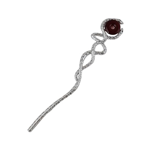 Elegante Schlangen-Haarspange mit Schlange, filigran, Buyao für Damen und Mädchen, Buyao für traditionelle Kopfbedeckungen, Haarschmuck von NPXUAMTJ