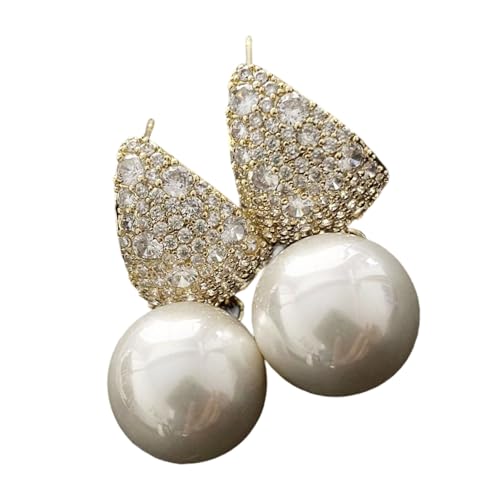 Elegante Süßwasserperlen Ohrringe Für Frauen Basteln In Robusten Legierungsmaterialien Komfortable Designs Für Jeden Anlass Party Accessoire Ohrringe von NPXUAMTJ
