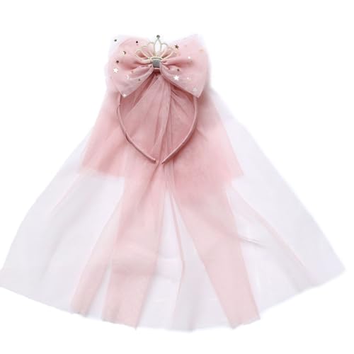 Elegantes Netz-Haarband mit Schleife, modisches Haarband für kleine Mädchen im Alter von 1–8 Jahren, für Tanzpartys und den täglichen Gebrauch von NPXUAMTJ