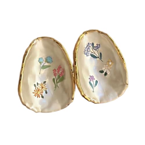 Französisch Inspirierte Übergroße Blumenohrringe Auffällige Ohrhänger Stilvoller Schmuck Für Partys Und Alltags Outfits Emaille Blumendesign von NPXUAMTJ