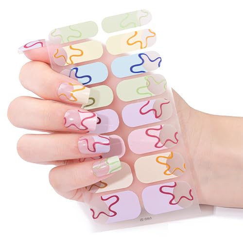 Französische Maniküre Aufkleber Set Chip Resistantes Design Nahtloser Haftung Perfekt Für Kurze Oder Nägelformen Nageldekorationen von NPXUAMTJ