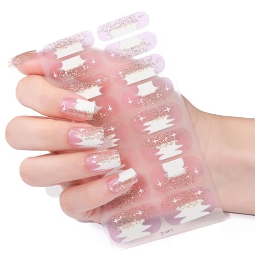 Französische Maniküre Aufkleber Set Chip Resistantes Design Nahtloser Haftung Perfekt Für Kurze Oder Nägelformen Nageldekorationen von NPXUAMTJ